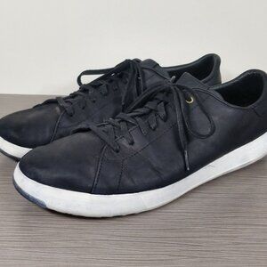 Cole Haan Grand Pro Tennis Shoe, Black Leather, Mens Size 13 M